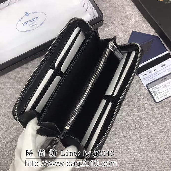 PRADA普拉達 官網同步 2018最新漫畫印象系列 男士單拉鏈錢包 2ML317 DD1443